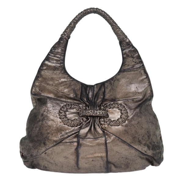 Salvatore Ferragamo Hand Bag Leather Gold Tone Auth bs15051 - Picture 13 of 16